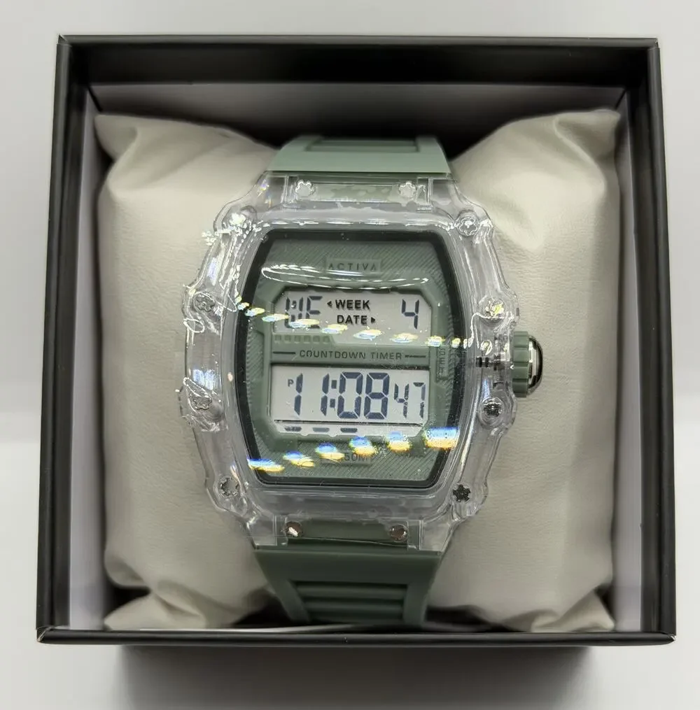 Activa X Invicta Digital Essentials ACW2296-001 Green Brand New In Box